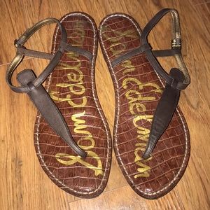 Sam Edelman brown leather sandals